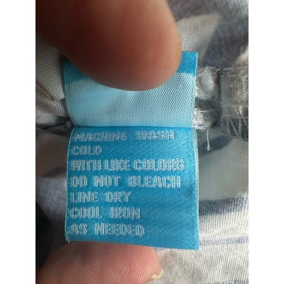 J McLaughlin Sz 10 Tropical‎ Palm Leaf Pants stretch Coastal Aloha Made in USA - Picture 6 of 9